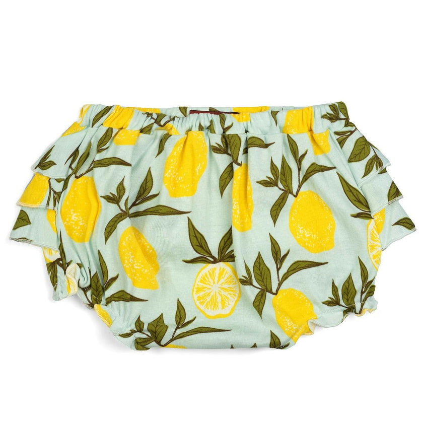 Lemon Organic Cotton Ruffle Bloomer