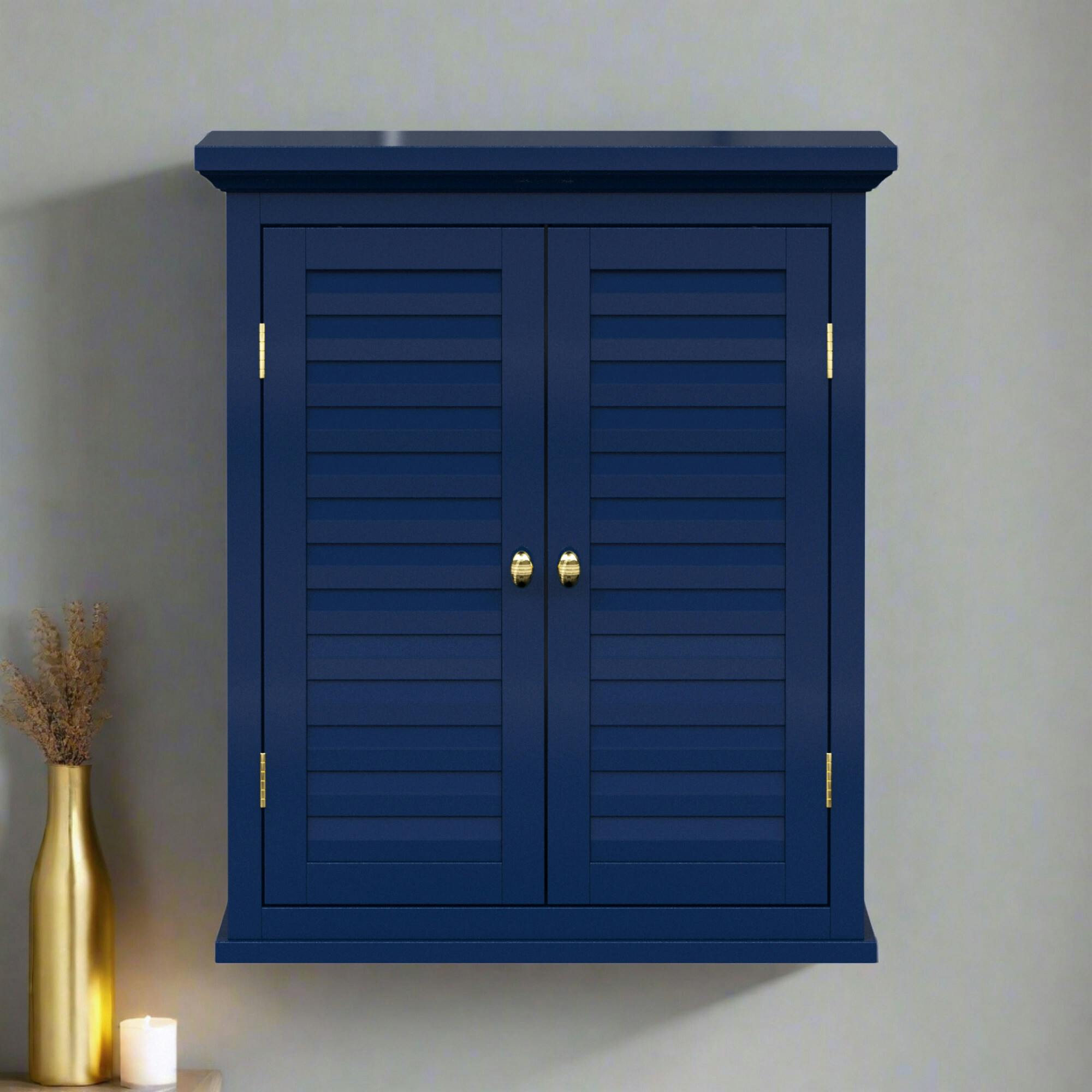 Teamson Home Glancy Removable Two-Door Wall Cabinet