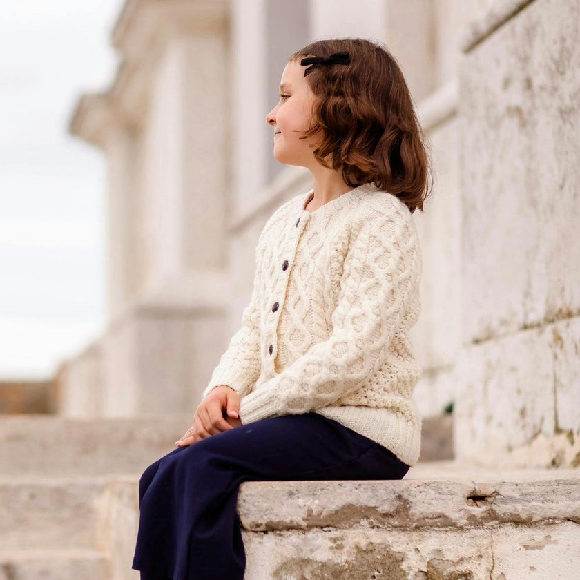 Belsize Merino Cardigan - Milk