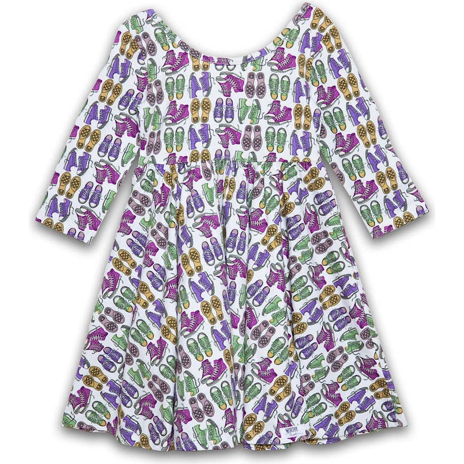 Twirly Dress in Sneakers