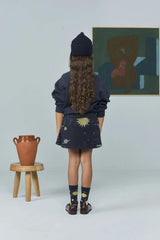 Navy Pony Beanie