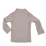 Rib Mock Neck Long Sleeve Top