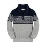 Organic Mock Neck Waffle Sweater