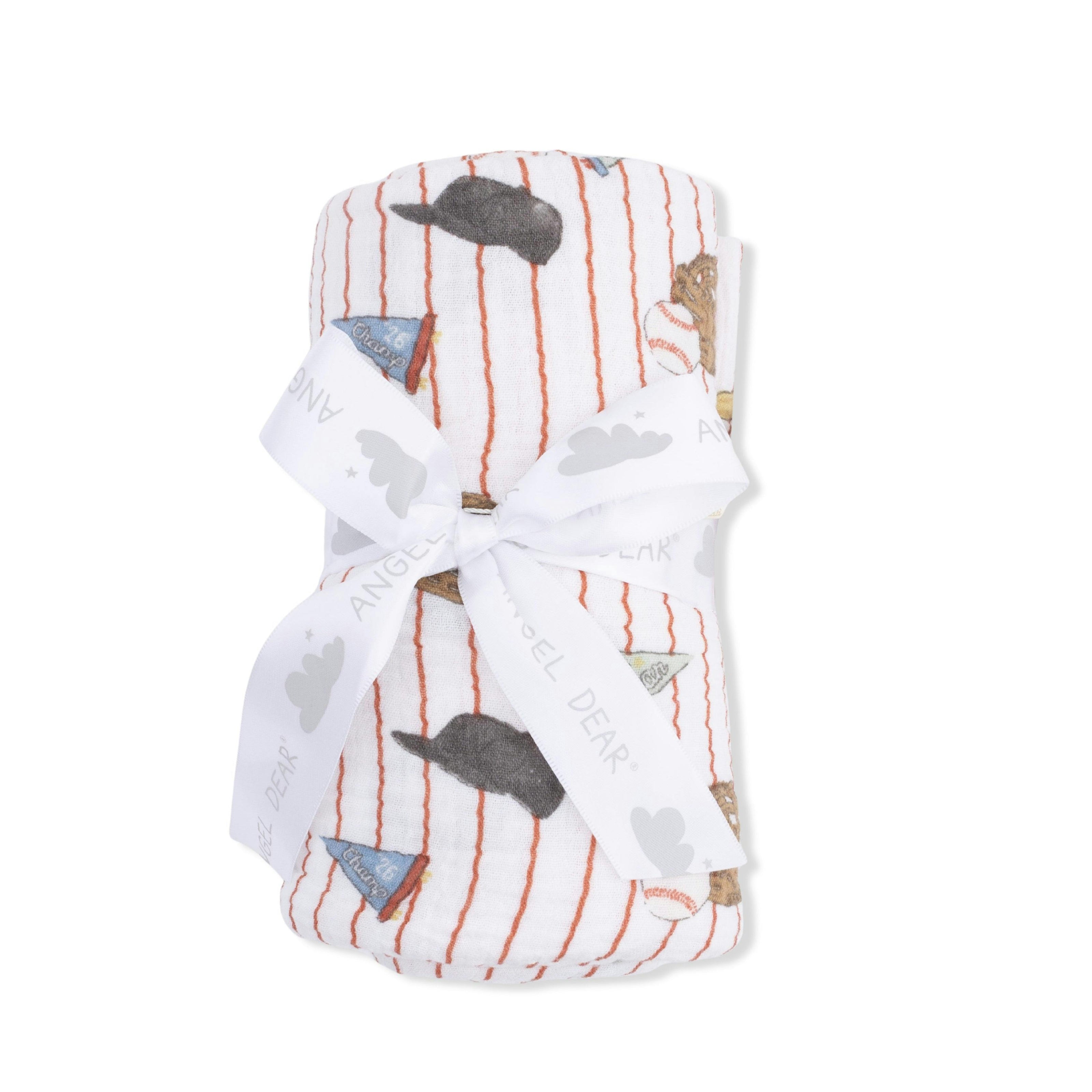 Vintage Baseball Stripe - Swaddle Blanket