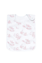 Pink Toile Baby Feeding Bib