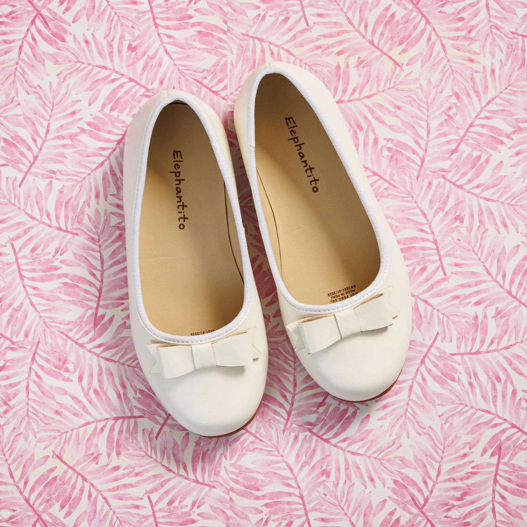 Camille Ballet Flat | Bone Leather