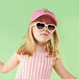 Polarized Heart: Rose Gold Mirrored Lens