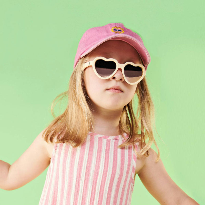 Polarized Heart: Rose Gold Mirrored Lens