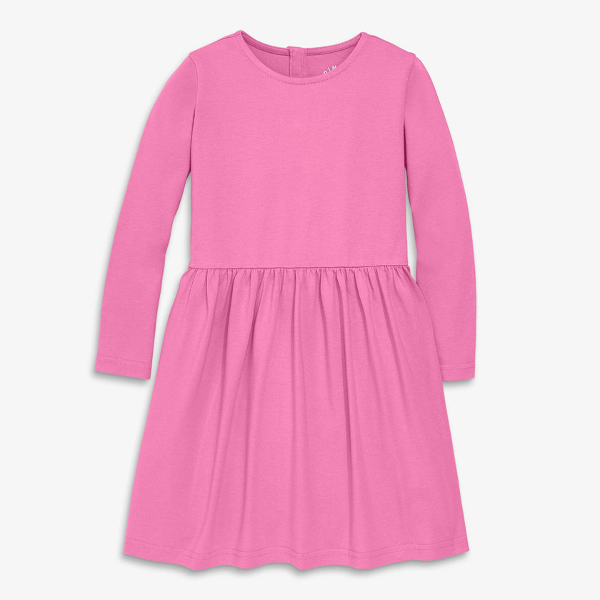 Kids long sleeve perfect pocket dress