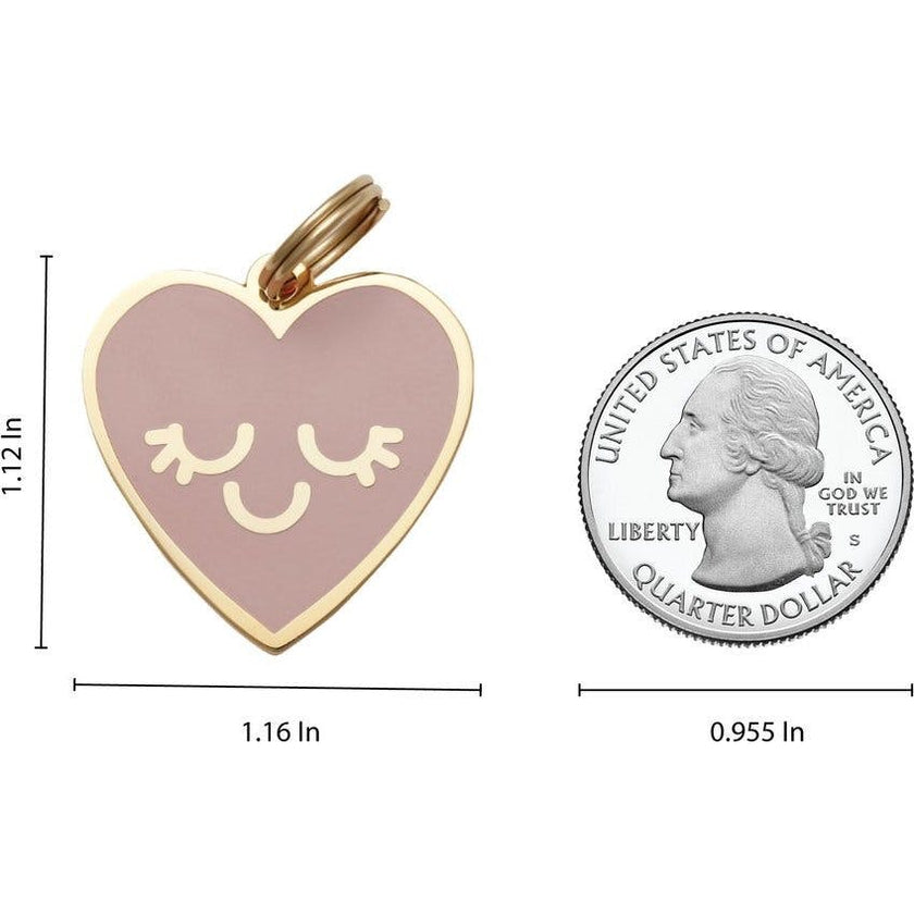 Smiling Heart Pet ID Tag