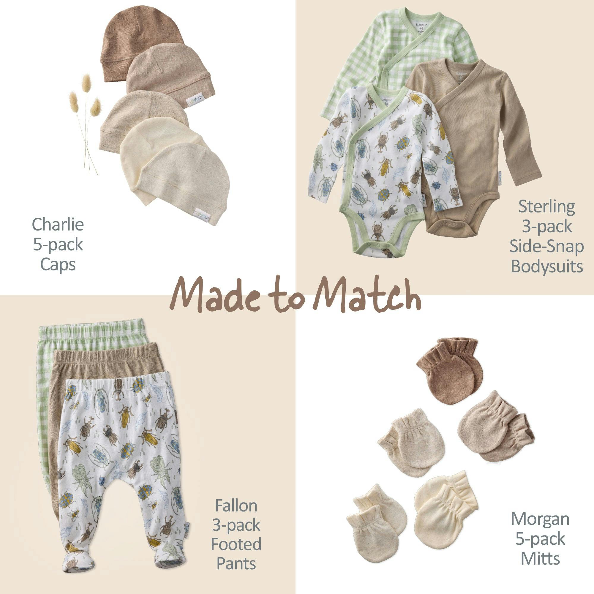 STERLING 3-Pack Side Snap Bodysuit