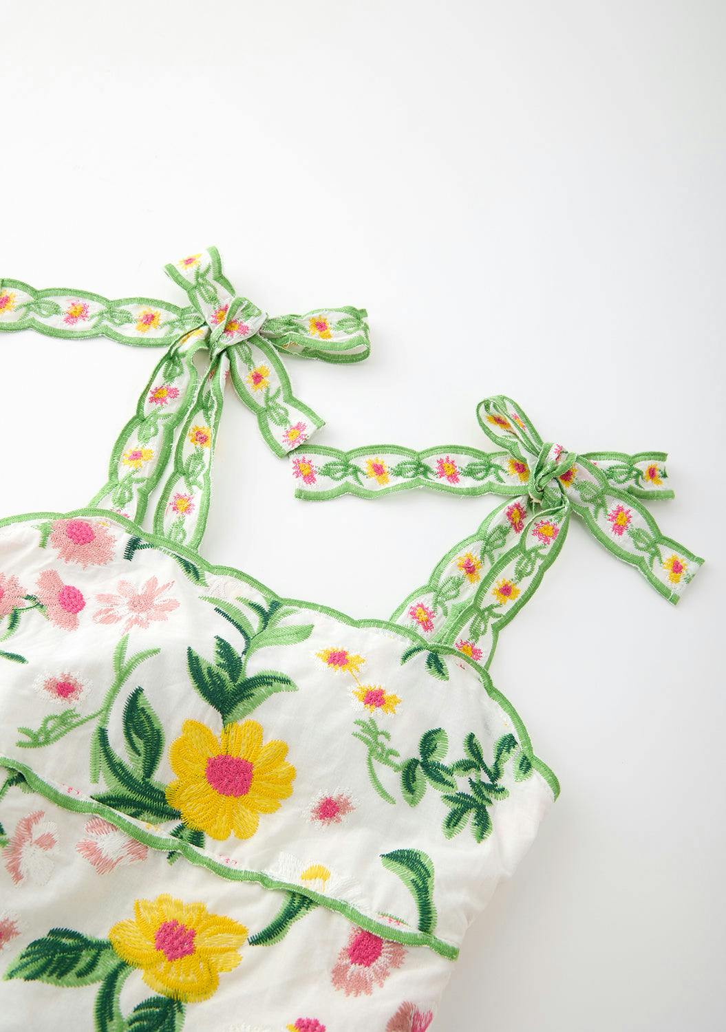 Kaylee Cotton Embroidered Maxi Dress