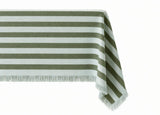 Lido Stripe Tablecloth in Oliva