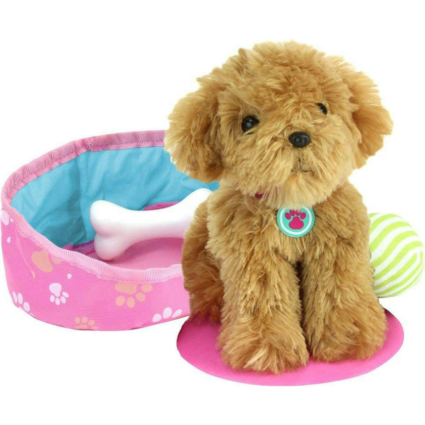 Sophia’s Plush Puppy and Accessories Set for 18" Dolls, Multi