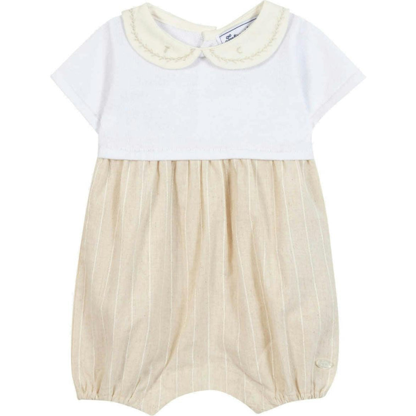 TARTINE ET CHOCOLAT Linen and Cotton Baby Romper