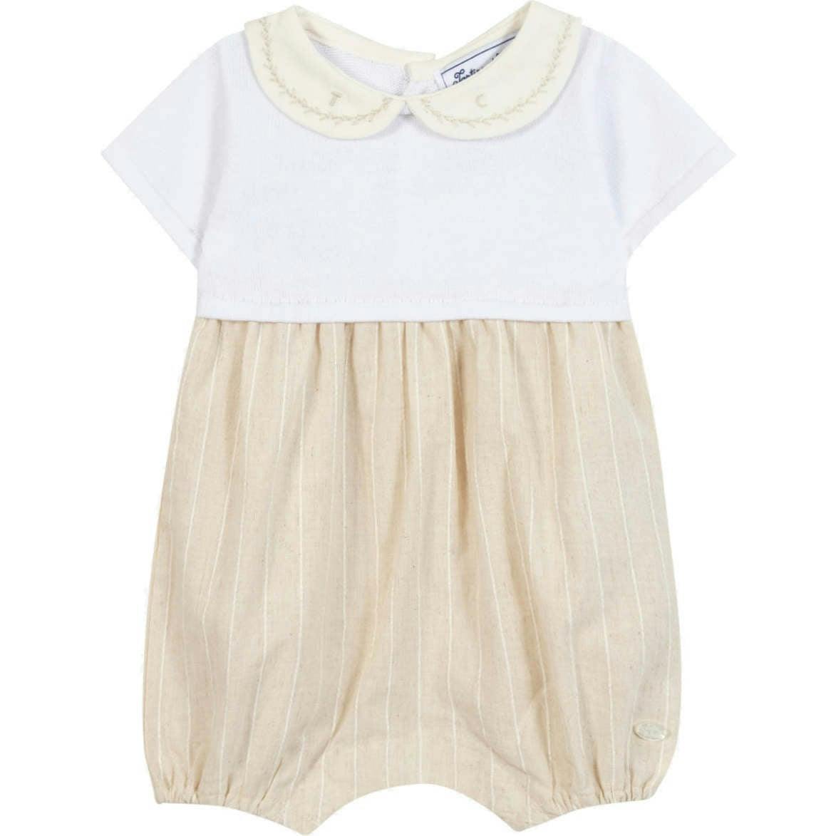 TARTINE ET CHOCOLAT Linen and Cotton Baby Romper