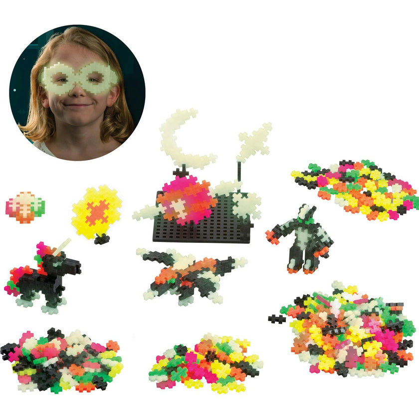 Plus-Plus: Learn to Build - Glow-In-The-Dark - 400 Piece Set