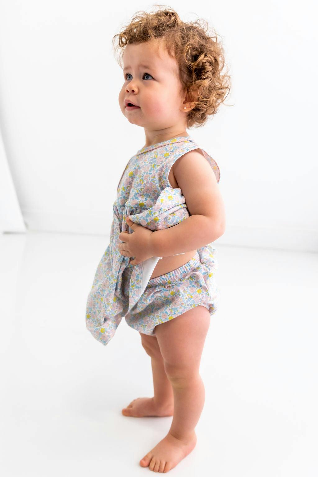 Liberty Pima Cotton Baby Dress w/ Bloomer