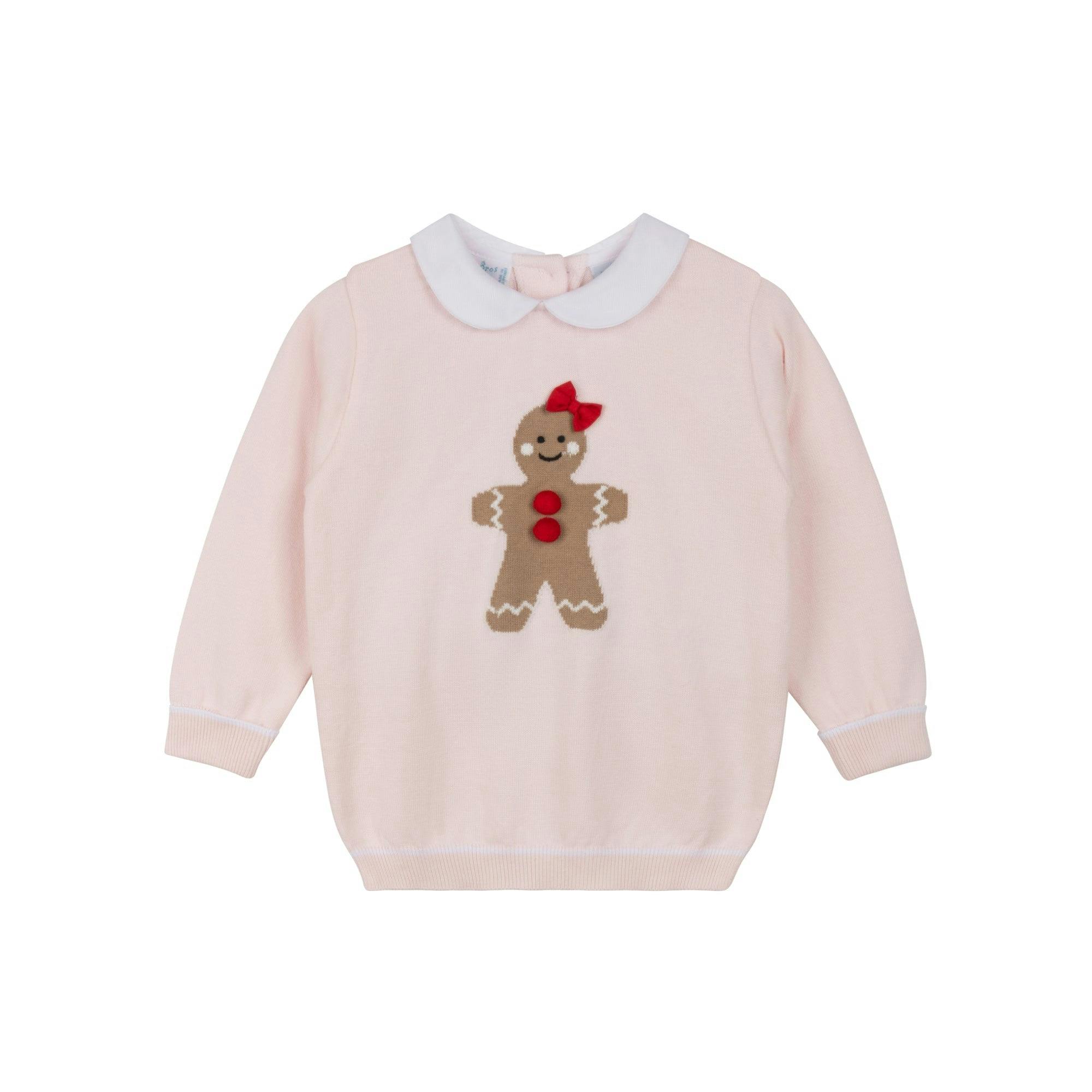 Girls Gingerbread Knit Sweater