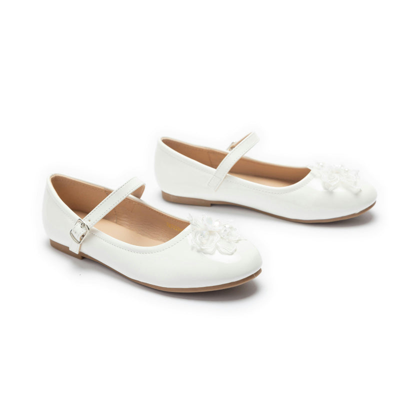 White Selene Mary Jane Shoes