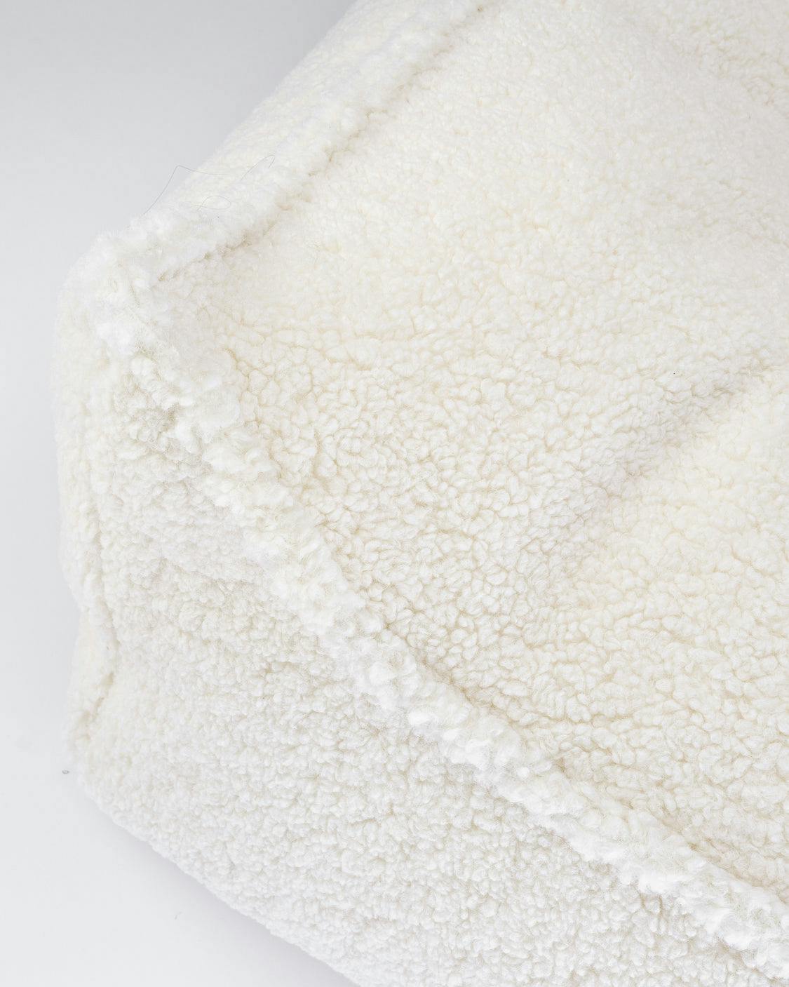 Cream White Beanbag Chair