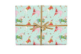 Unicorn Ski Adventure Gift Wrap