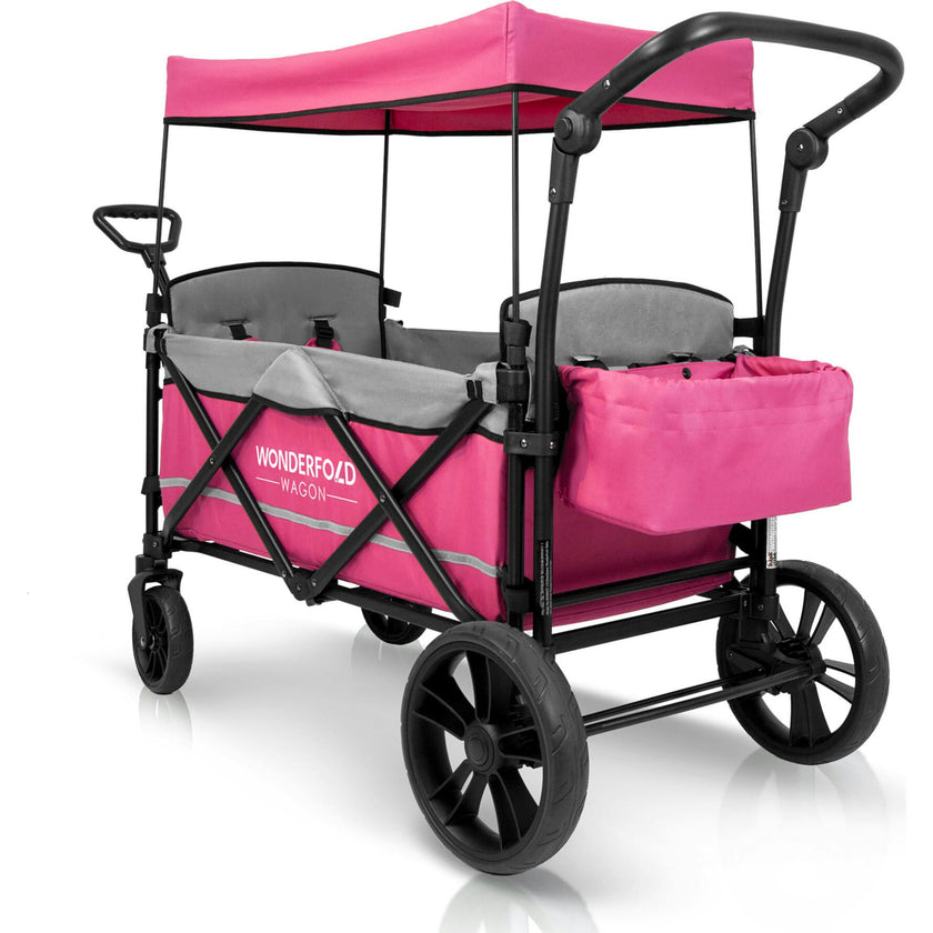 Pull & Push Double Stroller Wagon 2 Seater