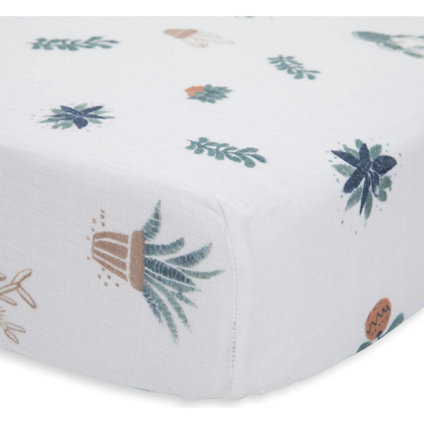 Cotton Muslin Crib Sheet - Prickle Pots