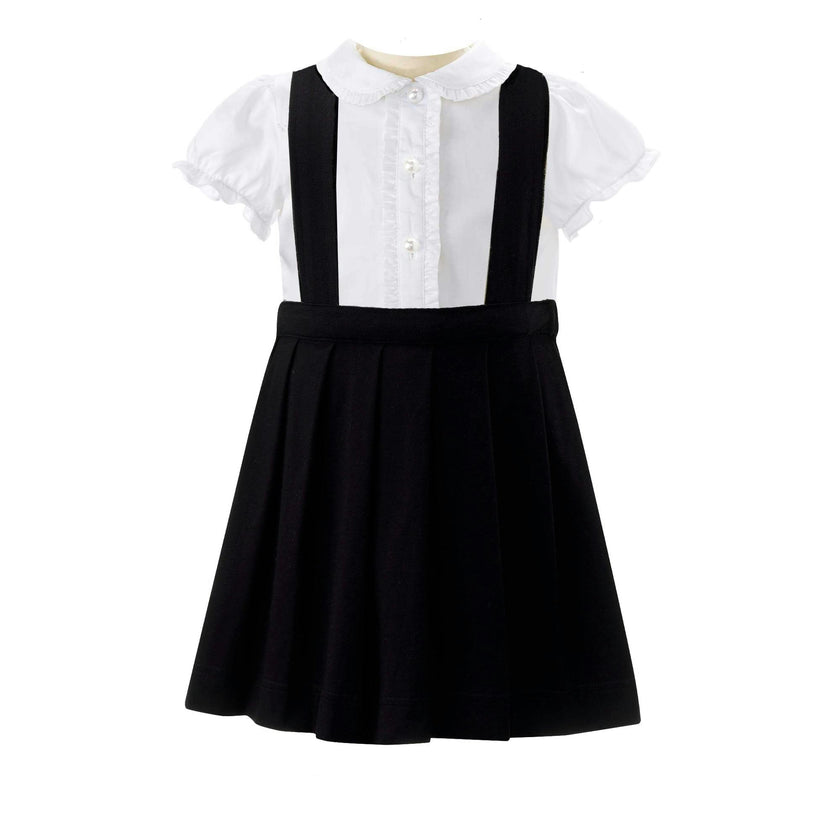 Eloise Blouse & Jersey Pinafore Set