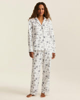 Women's Twill Pajama Set in Hallow's Eve Toile