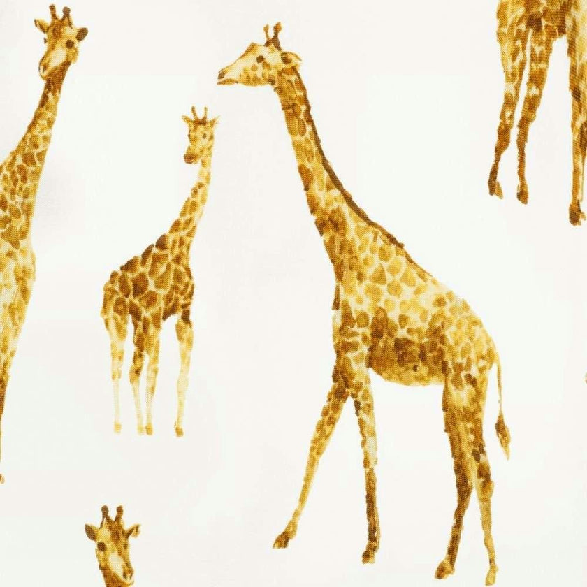 Orange Giraffe Bamboo Three-Layer Kerchief Bib
