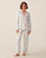 Women's Twill Pajama Set in North Pole Chronicles