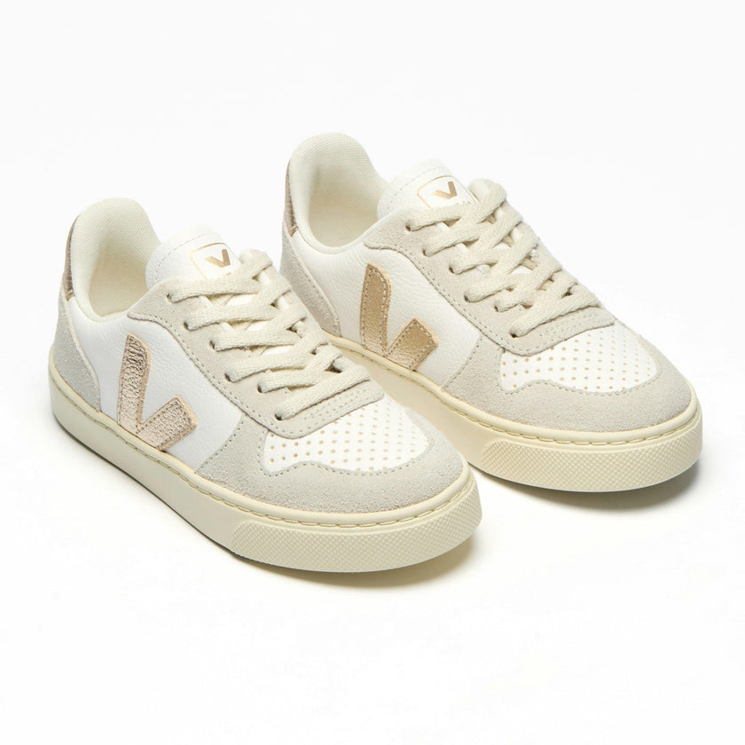 VEJA Small V-10 Laces - Platinum