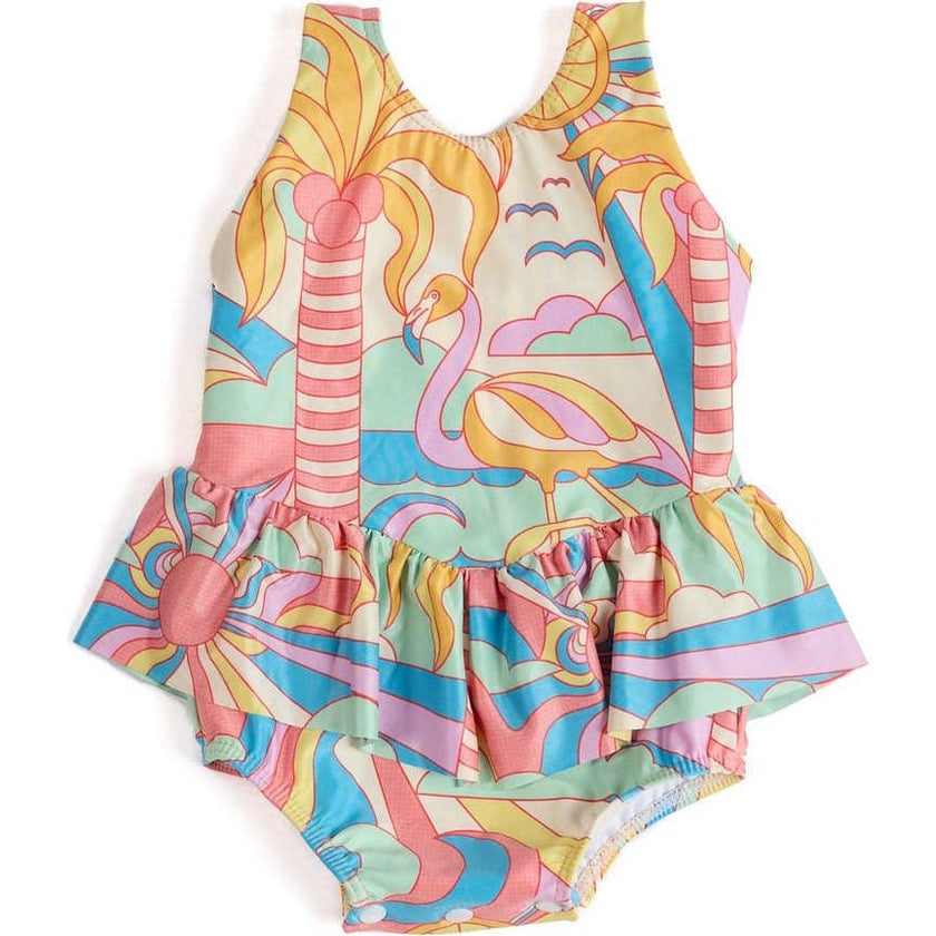 The Paradiso - Girls Ruffle One Piece with Tutu UPF 50+