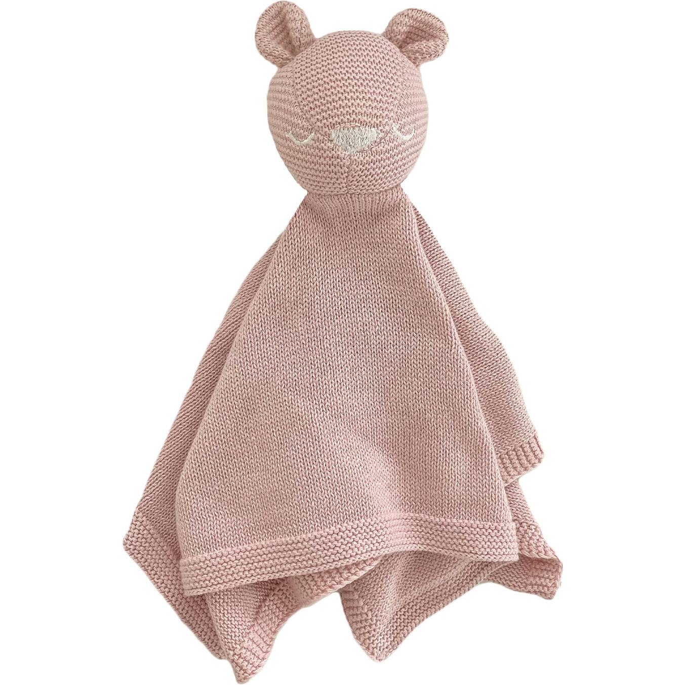 Organic Cotton Bear Lovey, Blush