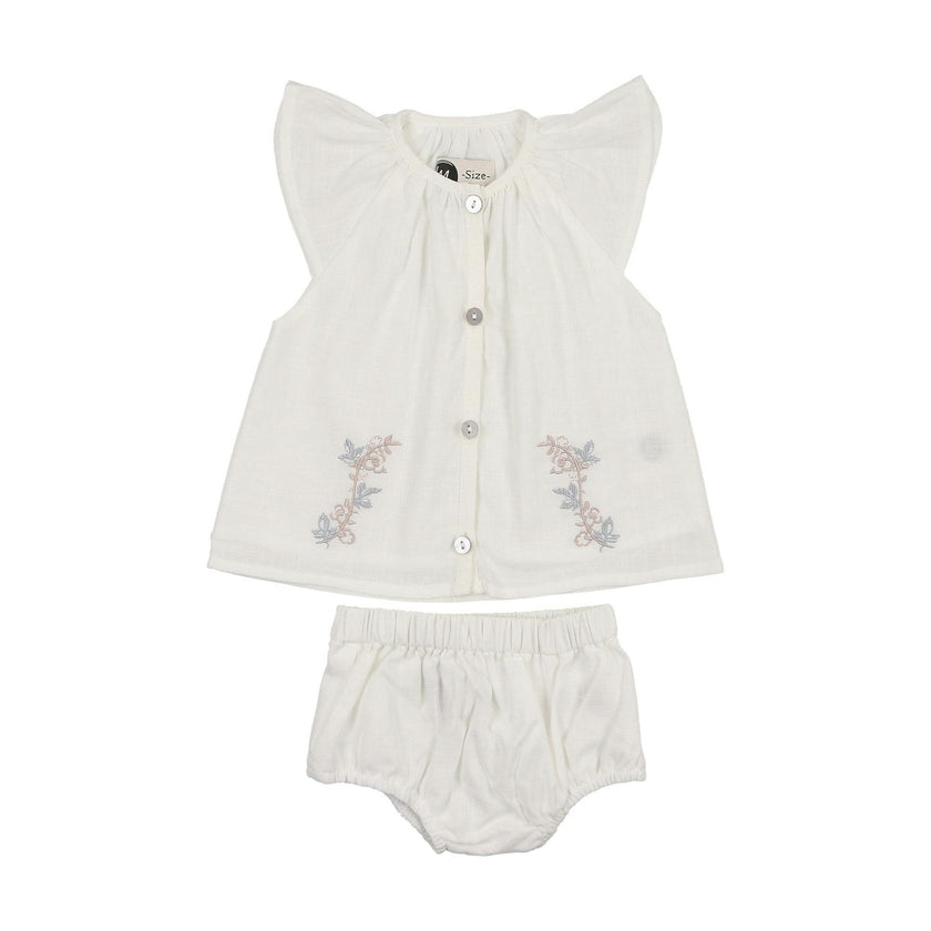 Delicate Floral Girls 2Pc Set
