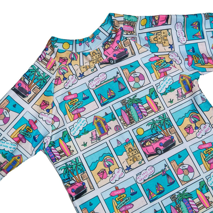 Boys Short Sleeve Rashie – UPF 50+ (Bondi)