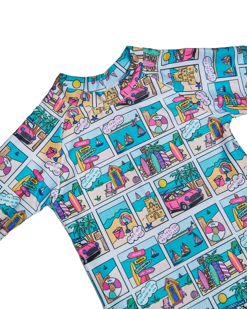 Boys Short Sleeve Rashie – UPF 50+ (Bondi)