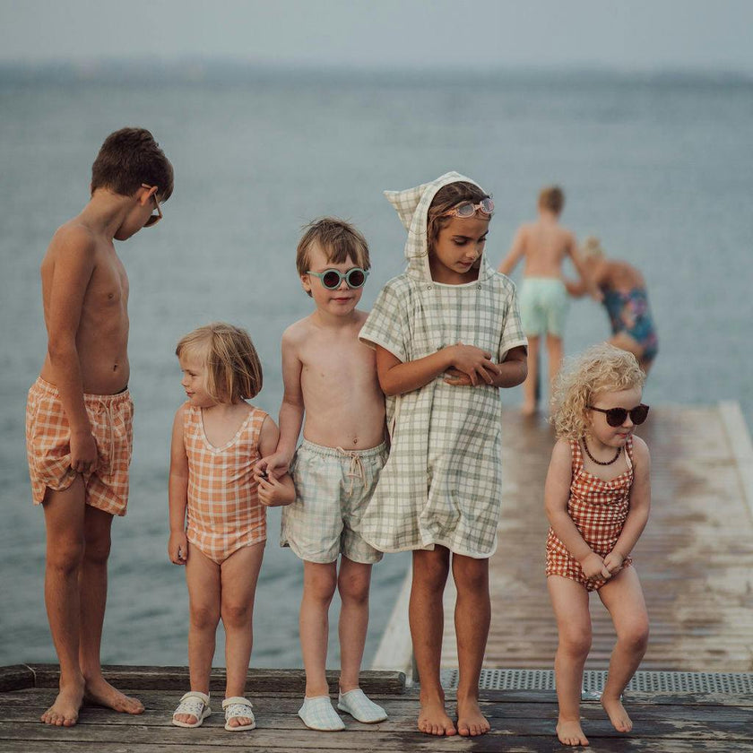 Swim Trunks | UPF + Recycled - Buckwheat Plaid