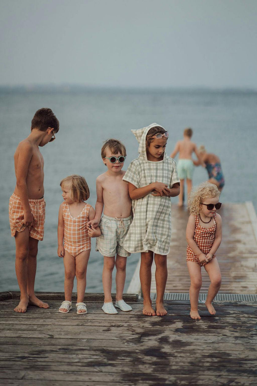 Swim Trunks | UPF + Recycled - Buckwheat Plaid