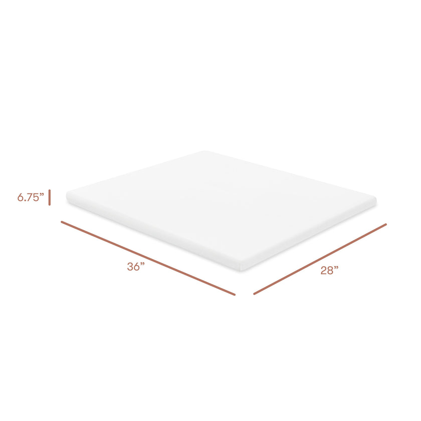 All-Stages Midi Crib Sheet in GOTS Certified Organic Brushed Cotton in Bright White