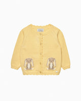 Baby Bunny Cardigan in Lemon