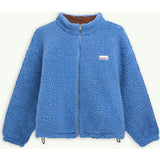 adult wool bomber jacket - ice blue