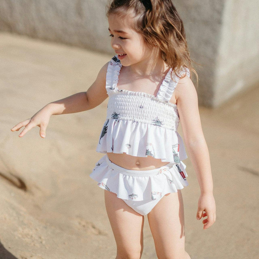 Duck Ruffle Two Piece Swimsuit