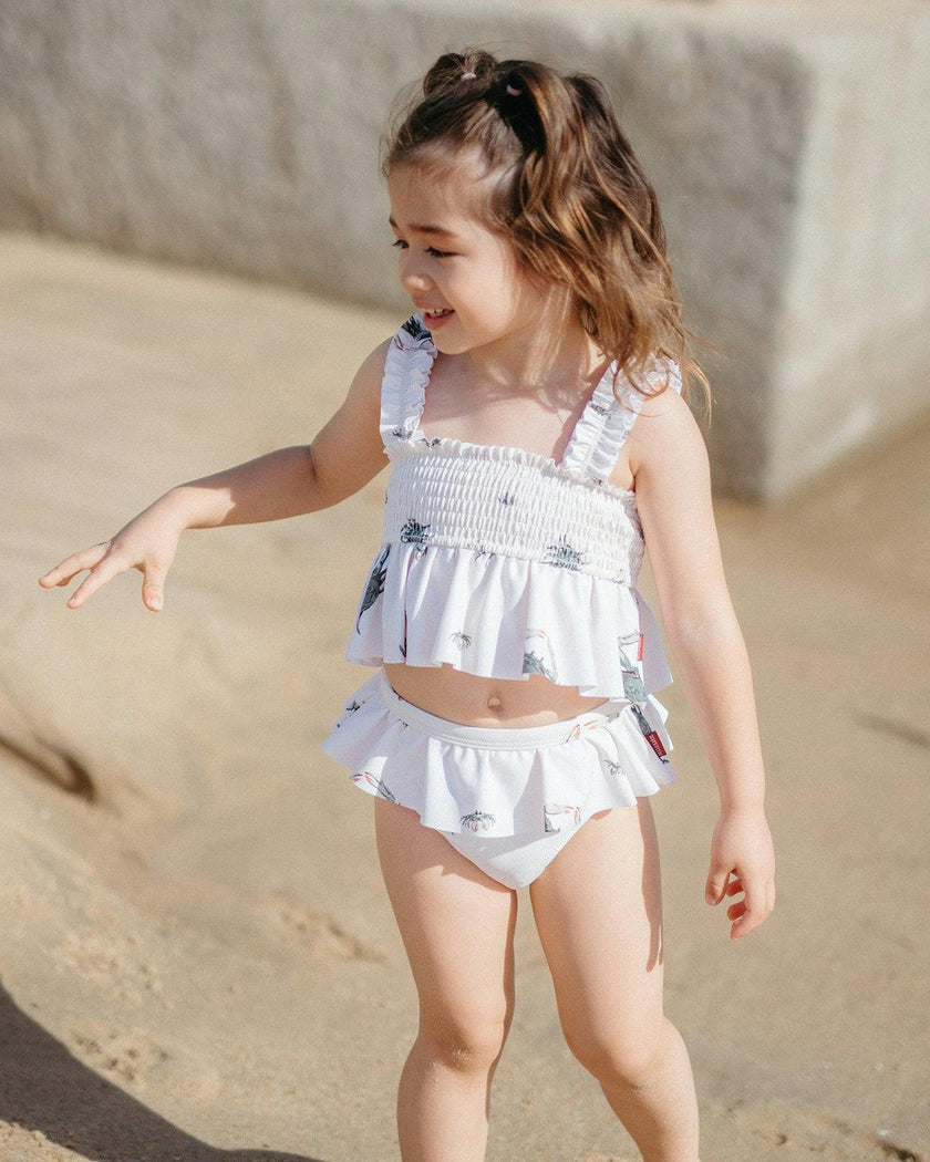 Duck Ruffle Two Piece Swimsuit