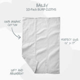 Butterblu BAILEY 10-Pack Burp Cloths