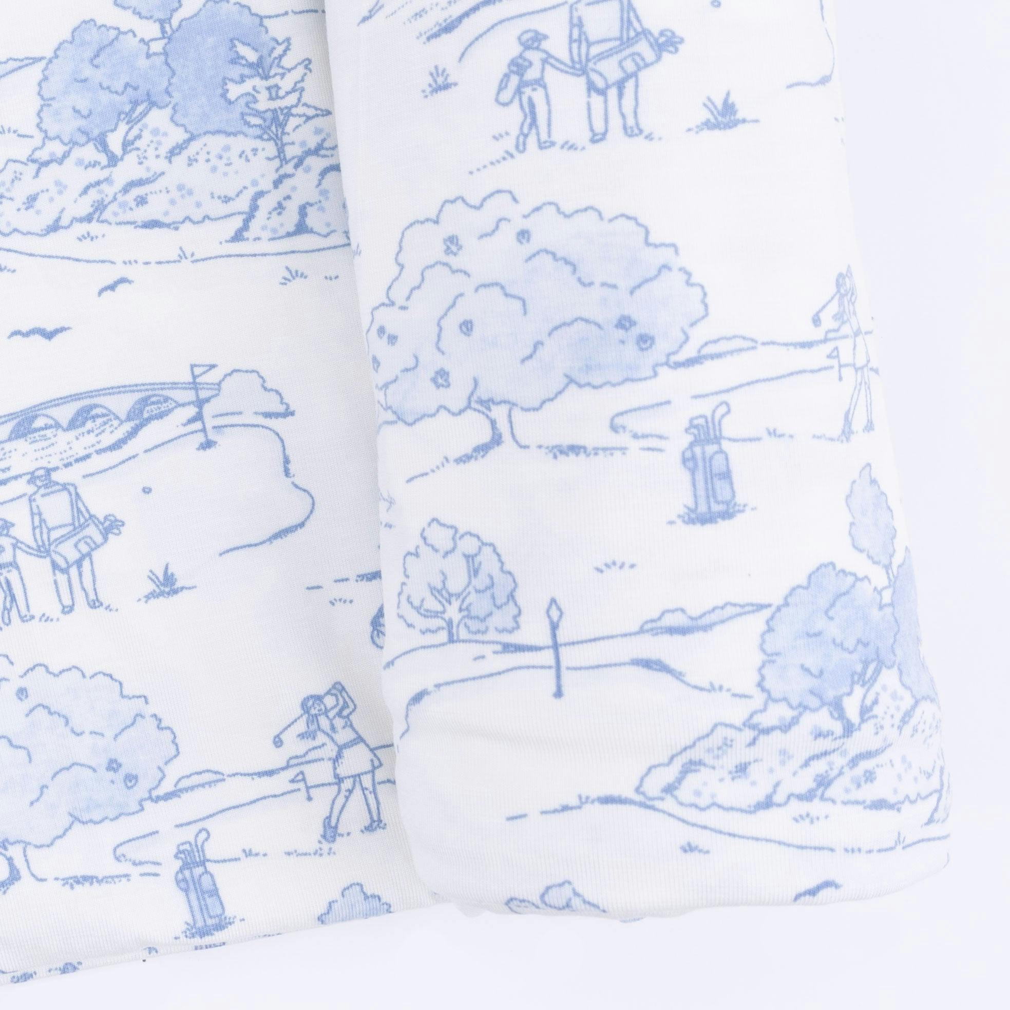 Golf Toile - Swaddle Blanket