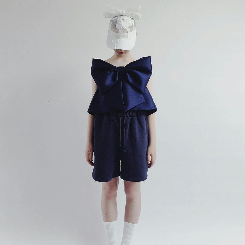 CAROLINE BOSMANS Big Bow Gloss Top