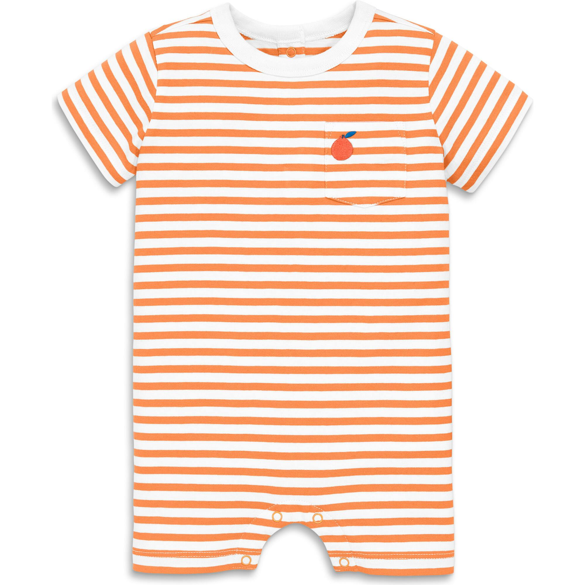 Baby embroidered stripe pocket shortie