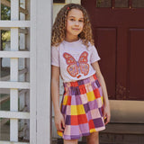 Checkered Twirl Skirt